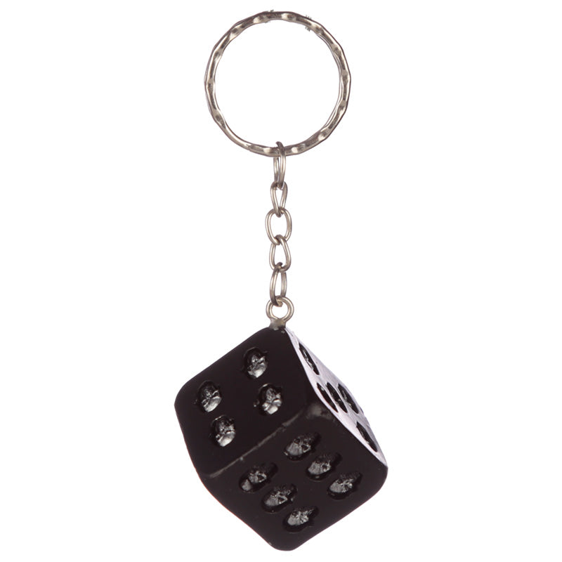 Skulls & Roses Dice Keyring - Myhappymoments.co.uk