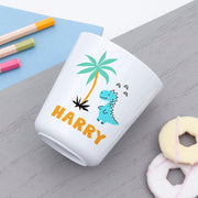 Personalised Children's Cute Dinosaur Dinner Set