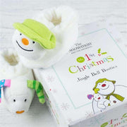 The Snowman & Snowdog First Christmas Baby Booties - Myhappymoments.co.uk