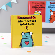 Personalised Flossy and Jim Where are you Robot? Book - Myhappymoments.co.uk