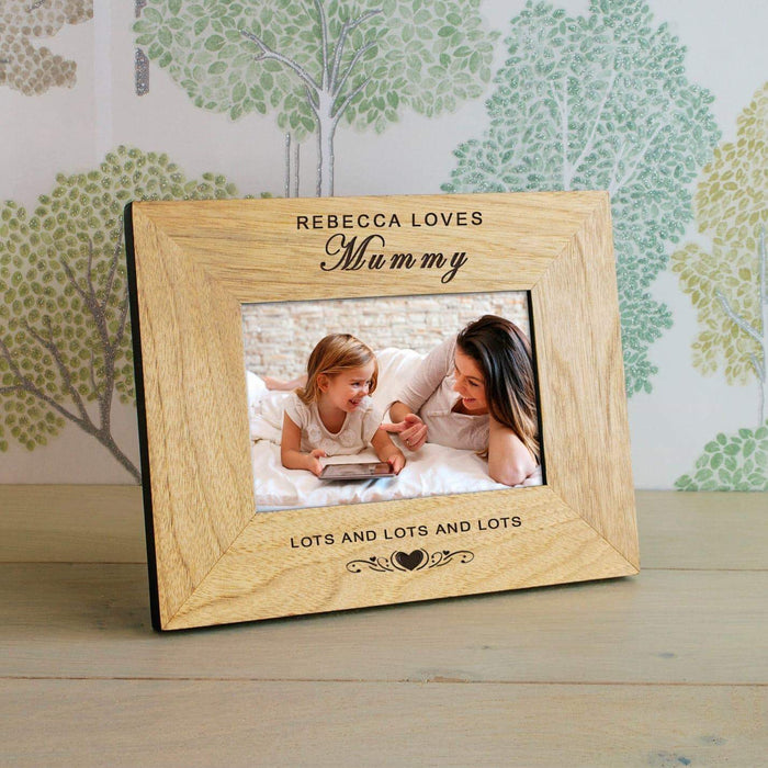 Personalised Loves Mummy Photo Frame - Myhappymoments.co.uk