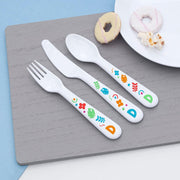 Personalised Children's Colourful Shapes Dinner Set