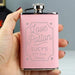 Personalised Love Potion Pink Hip Flask - Myhappymoments.co.uk