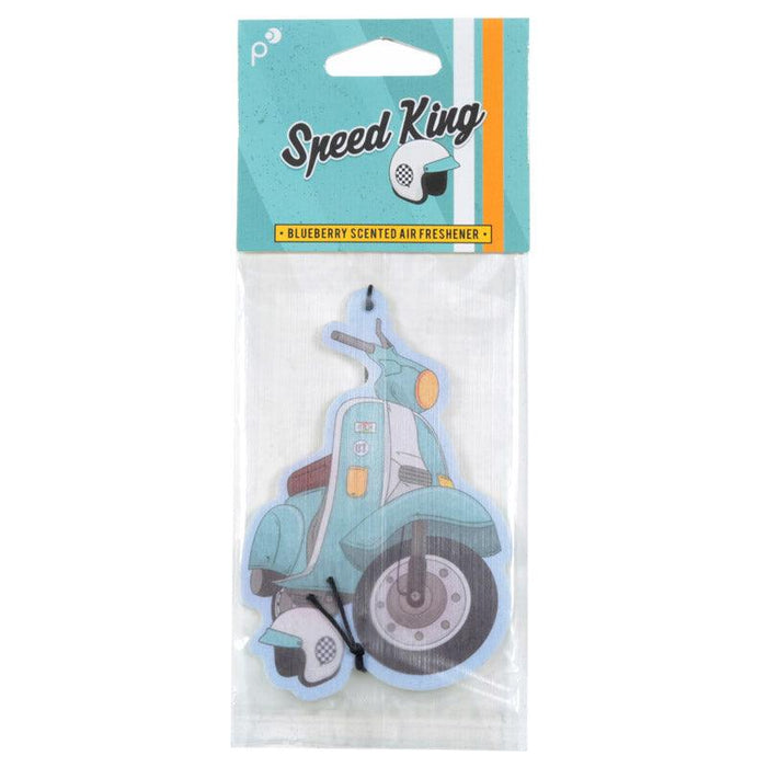 Retro Scooter Design Blueberry Fragranced Air Freshener
