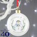Personalised The Snowman Winter Garden Christmas Bauble - Myhappymoments.co.uk