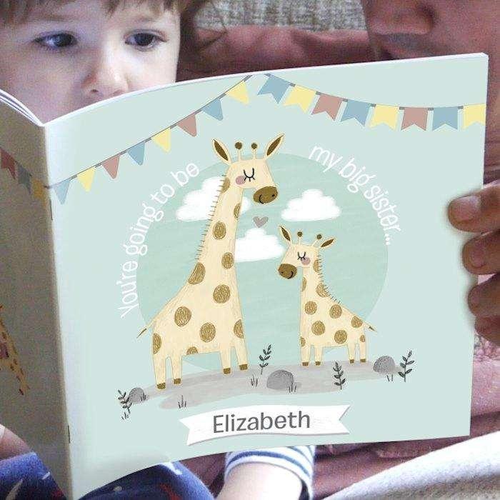 Personalised Big Sister Sibling Story Book - Myhappymoments.co.uk