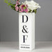 Personalised Initials Square Vase - Myhappymoments.co.uk