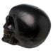 Metallic Black Skull Ornament