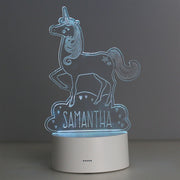 Personalised Unicorn LED Colour Changing Night Light - Myhappymoments.co.uk
