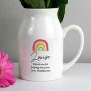 Personalised Rainbow Flower Jug
