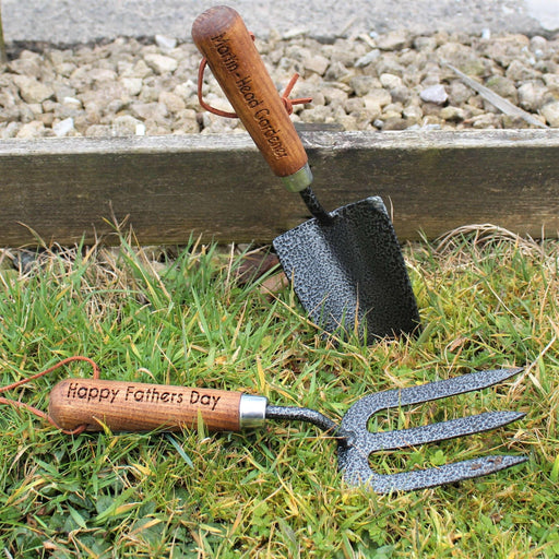 Personalised Draper Fork And Trowel Gardening Tool Set - Myhappymoments.co.uk