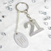 Personalised Free Text Diamante 21st Birthday Keyring