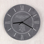 Personalised Time Is Not Measured By Clocks But By Moments Slate Clock - Myhappymoments.co.uk