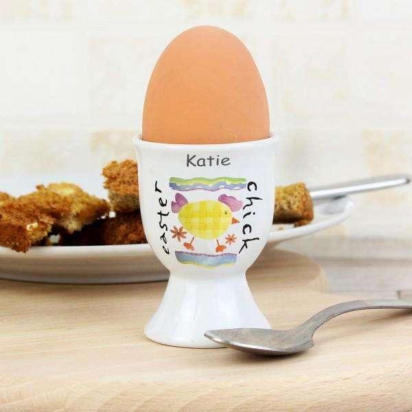 Personalised Easter Chick Egg Cup - Myhappymoments.co.uk
