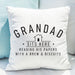 Personalised Sits Here Cushion