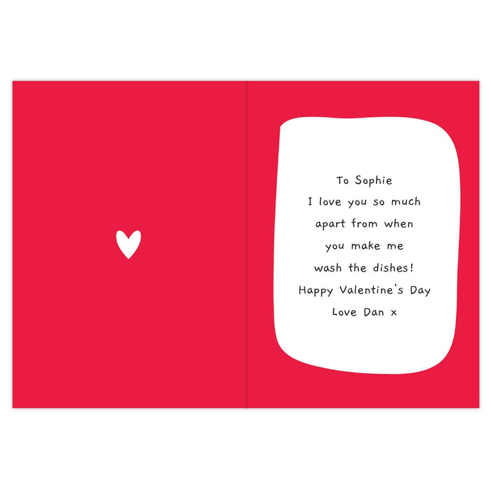 Personalised I Love You - Most Of The Time Card