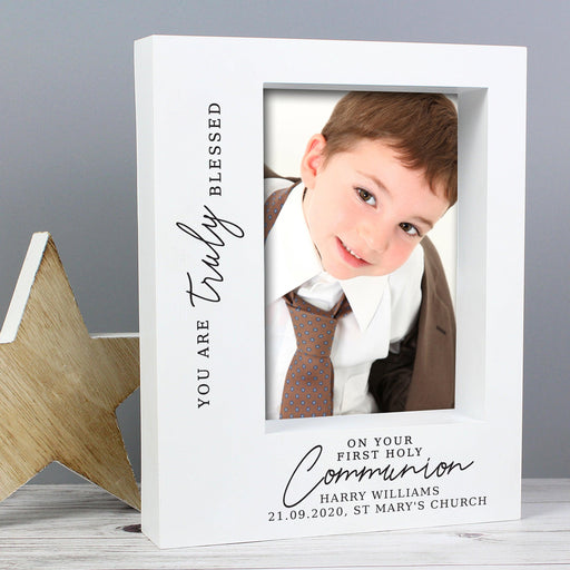 Personalised 'Truly Blessed' First Holy Communion Box Photo Frame 7x5