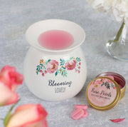Large Blooming Lovely Wax Melt Burner Gift Set