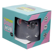 Novelty Adoramals Elephant Upside Down Ceramic Shaped Mug
