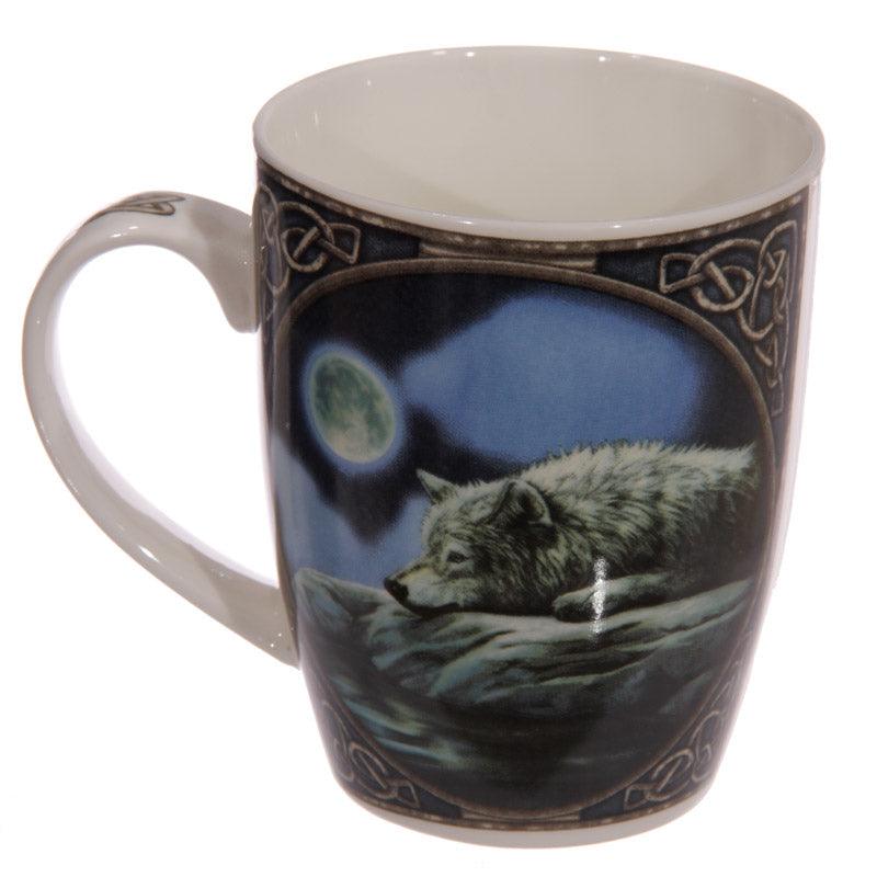 Lisa Parker Wolf Quiet Reflection Porcelain Mug