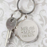 Personalised Mr and Mrs Photo Locket Keyring - Myhappymoments.co.uk