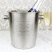 Personalised Any Message Stainless Steel Ice Bucket