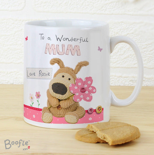 Personalised Boofle Flowers Mug - Myhappymoments.co.uk