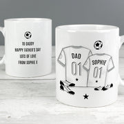 Personalised Football Dad & Child Mug