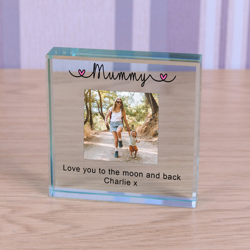 Personalised Photo Glass Token - Mummy