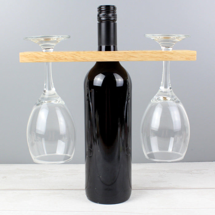 Personalised 'Initials' Wine Glass & Bottle Holder