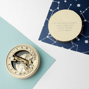 Personalised Adventurer's Brass Sundial and Compass