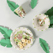 Sloth and Friends Bamboo Tableware Set