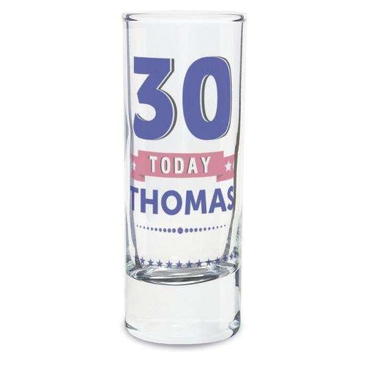 Personalised Birthday Star Shot Glass - Myhappymoments.co.uk