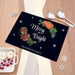 Personalised Christmas Merry & Bright Rectangular Glass Chopping Board
