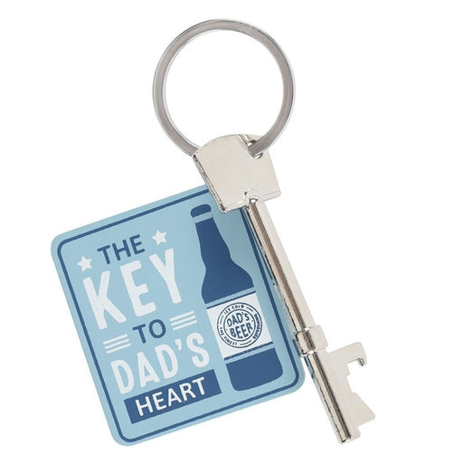 The Key to Dad's Heart Keyring