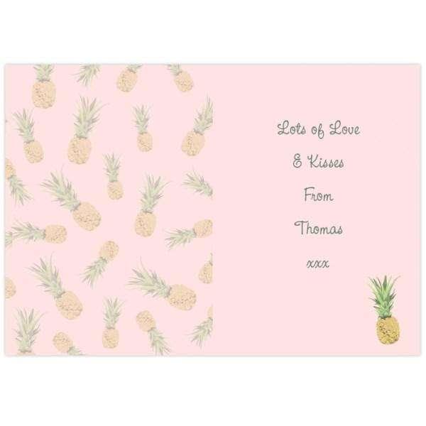 Personalised Pineapple Card - Myhappymoments.co.uk