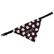 Personalised Santa Black Dog Christmas Bandana