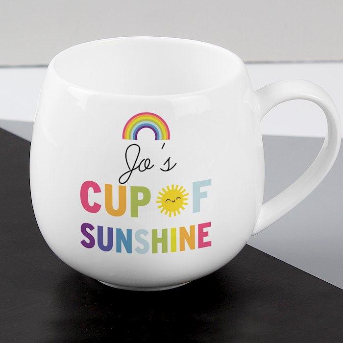 Personalised Cute Rainbow Shape Mug