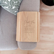 Personalised Reserved For Wooden Sofa Tray