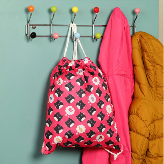 Feline Fine Cat Drawstring Bag