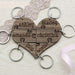 Personalised Bridesmaids Jigsaw Keyring - Myhappymoments.co.uk