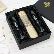 Original Newspaper & Two Flute Glass Set