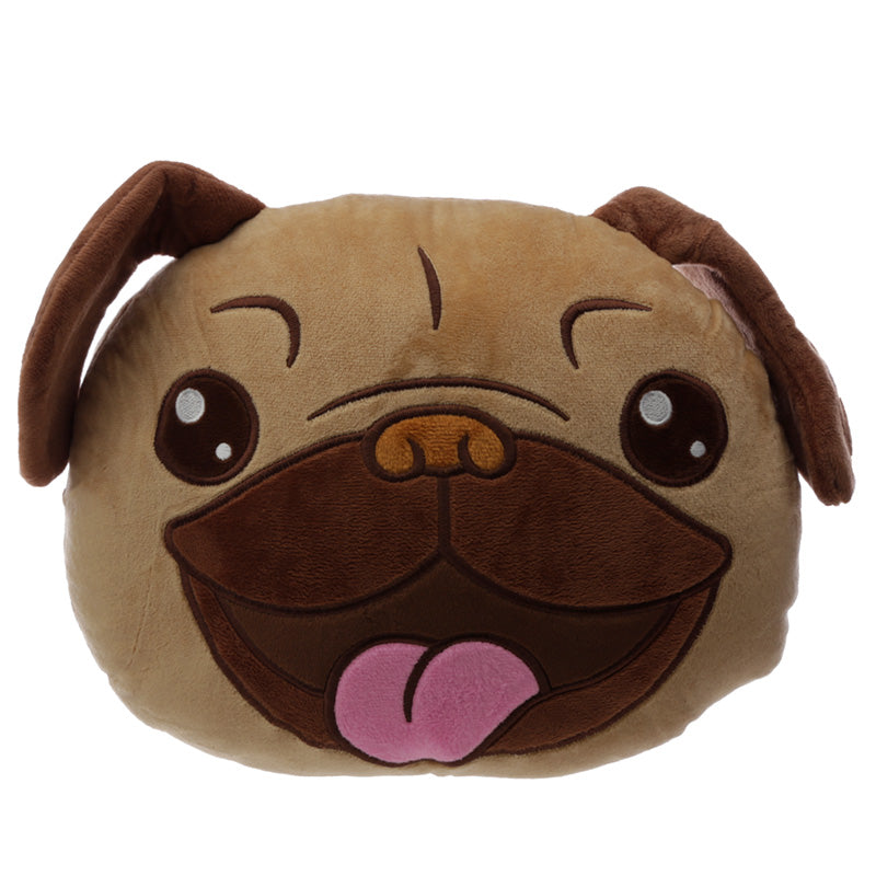 Pug Mopps Plush Cushion
