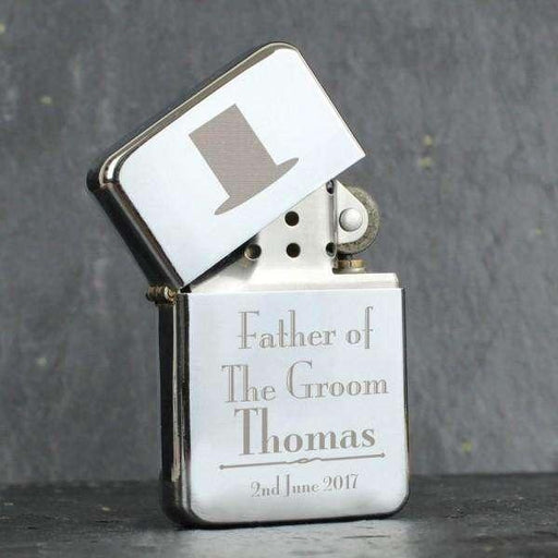 Personalised Decorative Wedding Father of the Groom Lighter - Myhappymoments.co.uk