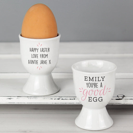 Personalised Youre A Good Egg Egg Cup