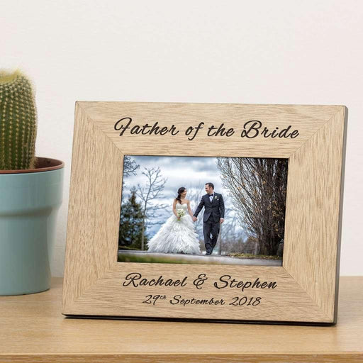 Personalised Father Of The Bride Photo Frame 6x4 - Myhappymoments.co.uk