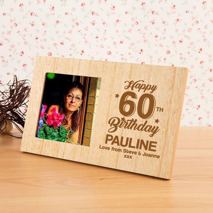 Personalised 60th Birthday Photo Frame