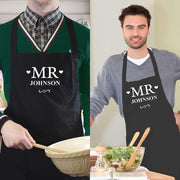 Personalised Mr & Mr Aprons