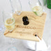 Personalised Prosecco Four Prosecco Flute Glass Holder & Bottle Butler
