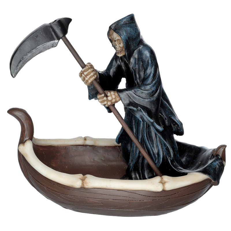 The Reaper Ferryman of Death with Scythe Decorative Ornament